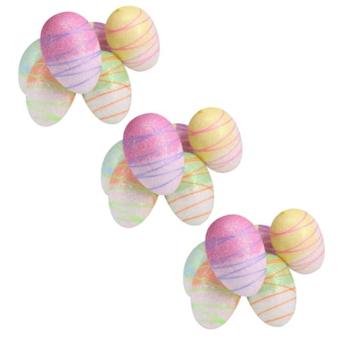 KONTONTY 18 Bemalte Ostereier Kunstei Deko Diy-ei Basteln Langlebige Osterdeko Für Kinderaktivitäten Und Raumgestaltung KONTONTY 18 Bemalte Ostereier Kunstei Deko Diy-ei Basteln Langlebige Osterdeko Für Kinderaktivitäten Und Raumgestaltung von KONTONTY