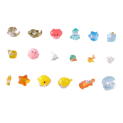 KONTONTY 18 Stück Teiliges Miniatur Meerestier Figuren aus Harz für Aquarien Dekoration Kreative Tiermodelle Langlebige und Handbemalte Deko für Mikrolandschaften und Schreibtisch KONTONTY 18 Stück Teiliges Miniatur Meerestier Figuren aus Harz für Aquarien Dekoration Kreative Tiermodelle Langlebige und Handbemalte Deko für Mikrolandschaften und Schreibtisch von KONTONTY