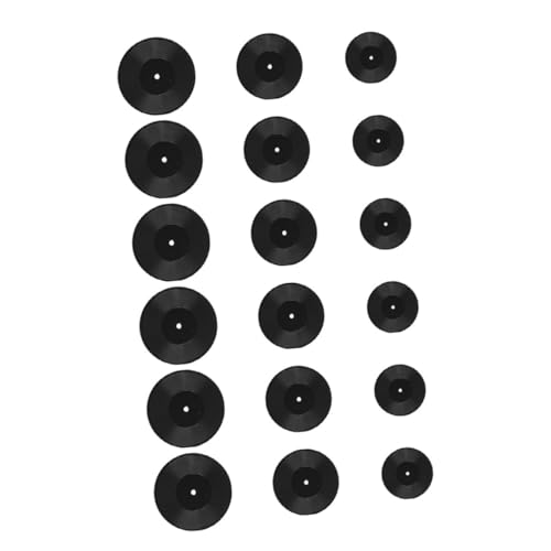 KONTONTY 18 Stück Vinylmodell Vinyl- Artikel Dekorativ Dekorationen Mini Musik Realistisch Stütze Figur Puppe Aufzeichnen Gefälschte Aufzeichnungen Plastik Black KONTONTY 18 Stück Vinylmodell Vinyl- Artikel Dekorativ Dekorationen Mini Musik Realistisch Stütze Figur Puppe Aufzeichnen Gefälschte Aufzeichnungen Plastik Black von KONTONTY