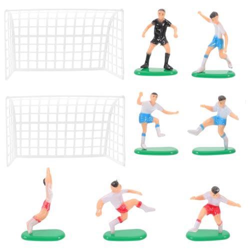 KONTONTY 18 Teiliges Fußball Spiel Themen Kuchen Dekorationsset Tortenaufsatz Mit 6 Spielfiguren 2 Toren Und 1 Schiedsrichter Für Geburtstagsfeiern Und Desserts Kleines Für KONTONTY 18 Teiliges Fußball Spiel Themen Kuchen Dekorationsset Tortenaufsatz Mit 6 Spielfiguren 2 Toren Und 1 Schiedsrichter Für Geburtstagsfeiern Und Desserts Kleines Für von KONTONTY
