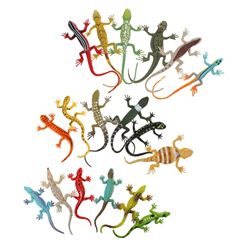 KONTONTY Eidechsen Spielzeug Satz 18 Stücke Realistische Plastik Eidechsen Figuren für Kinder Simulierte Reptilien Deko für Garten und Party Tierfiguren Spielzeug Lehrreiches Reptilien KONTONTY Eidechsen Spielzeug Satz 18 Stücke Realistische Plastik Eidechsen Figuren für Kinder Simulierte Reptilien Deko für Garten und Party Tierfiguren Spielzeug Lehrreiches Reptilien von KONTONTY