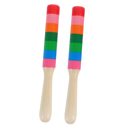 KONTONTY 1Paar Holz Percussion Sticks für Rhythmus Stäbe Musikalität für Musikunterricht und Kreative KONTONTY 1Paar Holz Percussion Sticks für Rhythmus Stäbe Musikalität für Musikunterricht und Kreative von KONTONTY