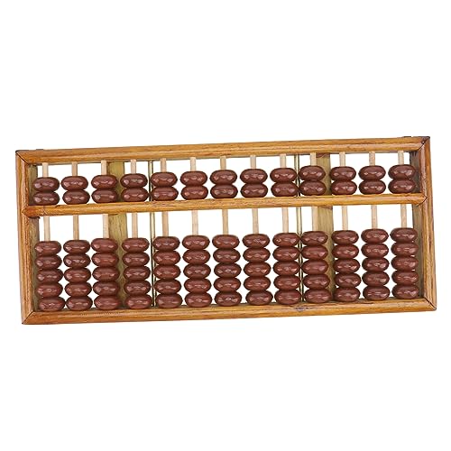 KONTONTY 1Pc Abacus Lernen Mathematik Zählen Labyrinth Aktivität Perle Pädagogisches Mathematik Schiefen Werkzeug Holz Kaffee von KONTONTY