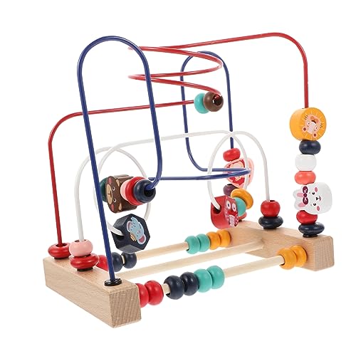 KONTONTY 1Pc Bead Roller Für Puzzle Kognitiven Liefert Pädagogisches Training Aid Holz Bunte von KONTONTY