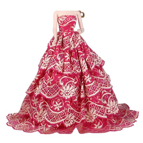 KONTONTY Spezielles Puppenhochzeitskleid 1 Stück Edles Partykleid Zubehör Jungen- Und Mädchenmode-puppenkostüm-Outfit KONTONTY Spezielles Puppenhochzeitskleid 1 Stück Edles Partykleid Zubehör Jungen- Und Mädchenmode-puppenkostüm-Outfit von KONTONTY