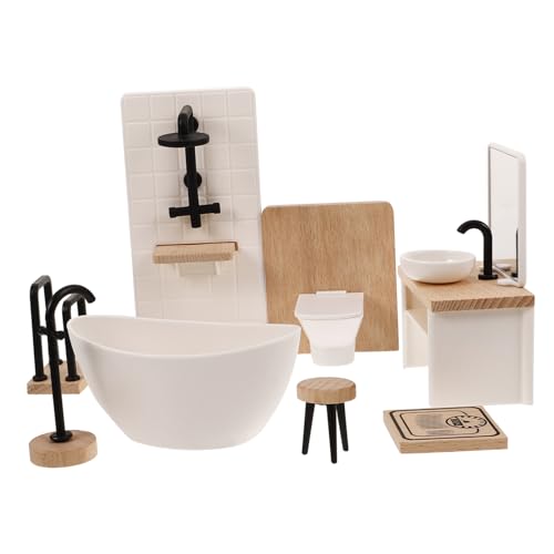 KONTONTY 1Satz Badezimmer Zubehör Set für Puppenhaus Teiliges Badezimmermöbel Set für Kreative Wohnraumgestaltung und Dekoration KONTONTY 1Satz Badezimmer Zubehör Set für Puppenhaus Teiliges Badezimmermöbel Set für Kreative Wohnraumgestaltung und Dekoration von KONTONTY