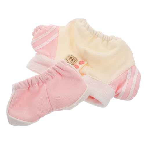 KONTONTY 1Satz Bärenkleidung Süßes Puppenkleidungsset Umlegekragen Lässiges Outfit für Stofftiere Sweatshirt und Hose für Sammler und KONTONTY 1Satz Bärenkleidung Süßes Puppenkleidungsset Umlegekragen Lässiges Outfit für Stofftiere Sweatshirt und Hose für Sammler und von KONTONTY