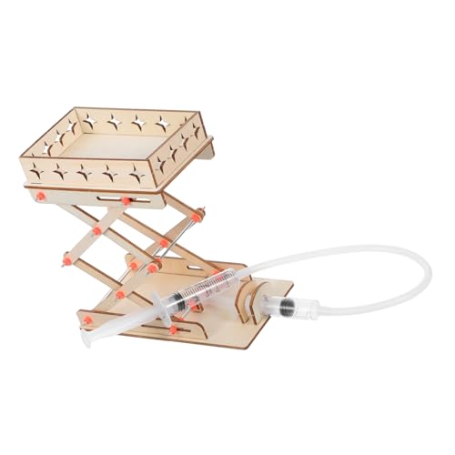 KONTONTY 1Satz DIY Hydraulik Lift Spielzeugset Wissenschaftliches Experimentier Kit für Handgefertigte Labor Jack Kreatives Lernspielzeug für Spannende Erkundungen von KONTONTY