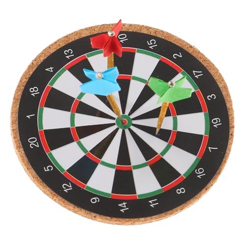KONTONTY 1Satz Dartboard Set für Puppenhaus Realistisches Wurfspiel mit Stahlspitze Zubehör für Fantasievolles und Kreative Modelle KONTONTY 1Satz Dartboard Set für Puppenhaus Realistisches Wurfspiel mit Stahlspitze Zubehör für Fantasievolles und Kreative Modelle von KONTONTY