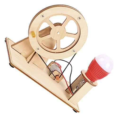 KONTONTY Handkurbelgenerator Aus Holz DIY Wissenschafts-kit Für Junge Mädchen Experimentelles Lernspielzeug Mit Glühbirne Für Kreative Bastelprojekte Und Experimente Fördert Die KONTONTY Handkurbelgenerator Aus Holz DIY Wissenschafts-kit Für Junge Mädchen Experimentelles Lernspielzeug Mit Glühbirne Für Kreative Bastelprojekte Und Experimente Fördert Die von KONTONTY