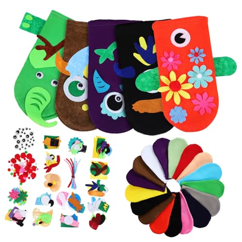 KONTONTY 1Satz Handpuppen Herstellungsset DIY Tierhandpuppen Mit Augen Filz Bastelzubehör Für Kreatives Rollenspiel Für Anfänger Lebendige Designs Und Einfache KONTONTY 1Satz Handpuppen Herstellungsset DIY Tierhandpuppen Mit Augen Filz Bastelzubehör Für Kreatives Rollenspiel Für Anfänger Lebendige Designs Und Einfache von KONTONTY