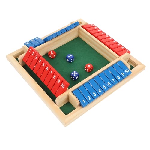 KONTONTY 1Satz Holz Brettspiel für Personen Interaktives Zahlenwürfelspiel für Partys Reisen und Familienspaß Sicheres und Robustes Design für Gesellige Abende Unterhaltsame von KONTONTY