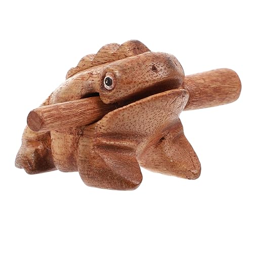 KONTONTY 1Satz Holz Froschform Musikinstrument Hölzernes für Langlebig Fördert Musikalität und Hörfähigkeit Musikspielzeug für Kreative Spielmomente KONTONTY 1Satz Holz Froschform Musikinstrument Hölzernes für Langlebig Fördert Musikalität und Hörfähigkeit Musikspielzeug für Kreative Spielmomente von KONTONTY