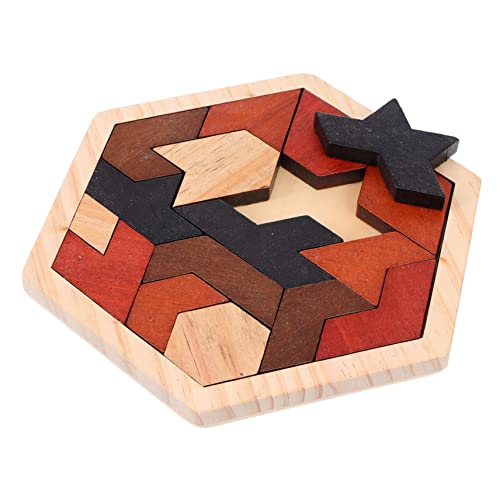 KONTONTY 1Satz Holzpuzzle Für Eckige Geometrische Formen Pädagogisches DIY Tangram Motorik Und Kreativität Lernspiel Für Unterwegs KONTONTY 1Satz Holzpuzzle Für Eckige Geometrische Formen Pädagogisches DIY Tangram Motorik Und Kreativität Lernspiel Für Unterwegs von KONTONTY