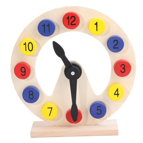 KONTONTY 1Satz Holzsortieruhr für Lernspielzeug Farben Formen für Kleinkinder Ab Jahren aus Umweltfreundlichem Holz Kreative Frühkindliche KONTONTY 1Satz Holzsortieruhr für Lernspielzeug Farben Formen für Kleinkinder Ab Jahren aus Umweltfreundlichem Holz Kreative Frühkindliche von KONTONTY