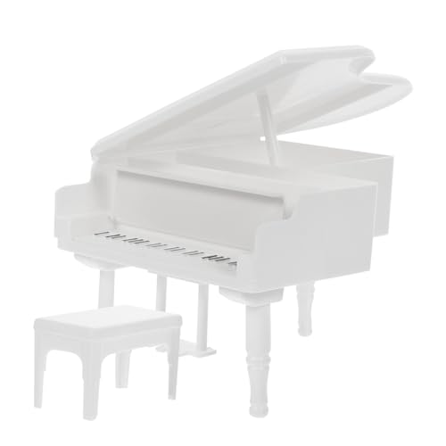 KONTONTY 1Satz Klavier und Hocker für Puppenhaus Dekoration Realistisches Modell aus Hochwertigem Material für Kreative Fotografie und Stilvolle Inneneinrichtung KONTONTY 1Satz Klavier und Hocker für Puppenhaus Dekoration Realistisches Modell aus Hochwertigem Material für Kreative Fotografie und Stilvolle Inneneinrichtung von KONTONTY