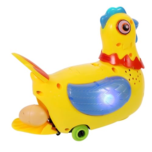 KONTONTY 1Satz Kreatives Elektrisches Huhn für Lustige Henne Legt Ei Teiliges mit Lustigen Eiern Umweltfreundliches Interaktives Cartoon Tierspielzeug Zufälliger Farbe Sicher von KONTONTY