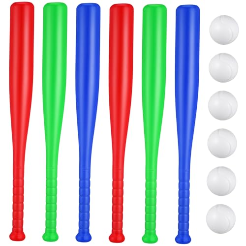 KONTONTY 1Satz Kunststoff Baseballschläger Ball Set Für Teiliges Outdoor Für Interaktive Eltern Junge Mädchen Aktivitäten Fördert Motorik Und Koordination Farben Zufällig Für Ballspiele von KONTONTY