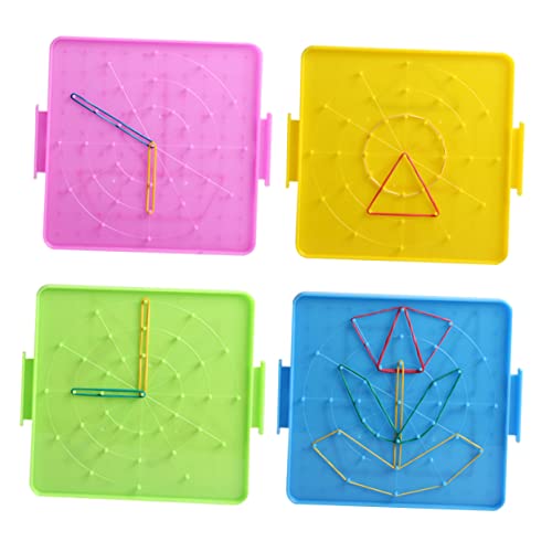 KONTONTY 1Satz Mathematik Nagelbrett Teiliges Lehrinstrument für Doppelseitige Nageloberfläche für Grundschüler Gummibänder Kreatives Lernspielzeug KONTONTY 1Satz Mathematik Nagelbrett Teiliges Lehrinstrument für Doppelseitige Nageloberfläche für Grundschüler Gummibänder Kreatives Lernspielzeug von KONTONTY