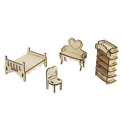 KONTONTY 1Satz Puppenhaus Möbel für Realistisches Puppenhaus Zubehör mit Schlafzimmermöbeln Kinderspielzeug für Kreative Rollenspiele und Frühe Bildungsförderung KONTONTY 1Satz Puppenhaus Möbel für Realistisches Puppenhaus Zubehör mit Schlafzimmermöbeln Kinderspielzeug für Kreative Rollenspiele und Frühe Bildungsförderung von KONTONTY