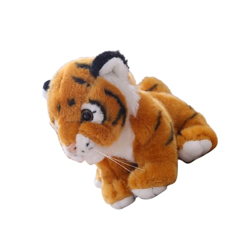 KONTONTY 1Stk Cartoon-Tiger Spielzeug Facilitation SIM Comforter dekoratives Ausgestopfte Tigerpuppen Plüschtier gefüllte Puppen ausgestopfter Tiger niedlich Geburtstagsgeschenk Kind von KONTONTY