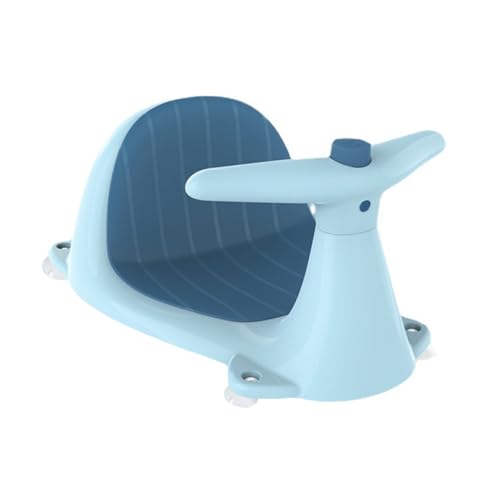 KONTONTY Badewannensitz Für Babys Mit Saugnapf Duschhocker Für Sicheres Baden Duschstuhl Für Kinder Mit Rückenlehne Badesitz Für Badewanne von KONTONTY