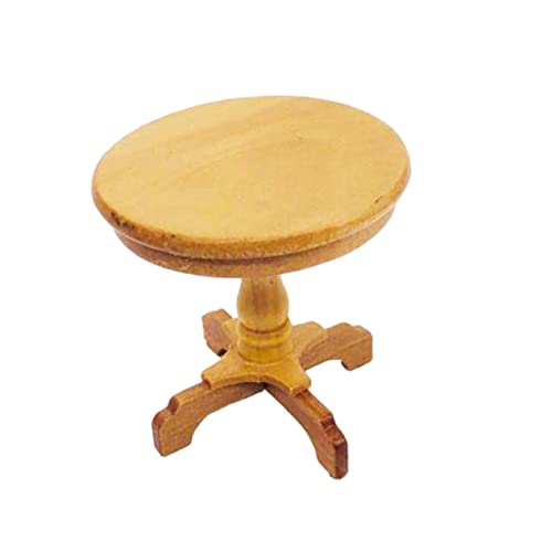 KONTONTY 1Stk runder Tisch runder Tisch Miniatur-Esstisch runden Puppenhausmöbel Miniaturschmuck Cute Decor Room Decoration Holztischverzierung Runder Holztisch für Minihaus hölzern Yellow KONTONTY 1Stk runder Tisch runder Tisch Miniatur-Esstisch runden Puppenhausmöbel Miniaturschmuck Cute Decor Room Decoration Holztischverzierung Runder Holztisch für Minihaus hölzern Yellow von KONTONTY