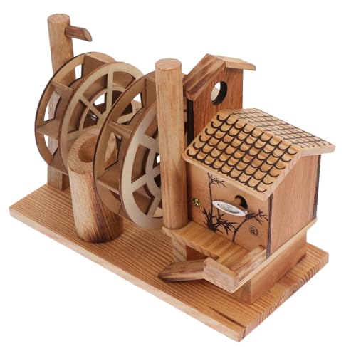 KONTONTY 1Stück Retro Musikspielzeug Vintage Wasserrad Modell Mit Musikalischem Mechanismus Hölzerne Dekoration Für Für Geburtstage Und Kreative Spielmomente von KONTONTY