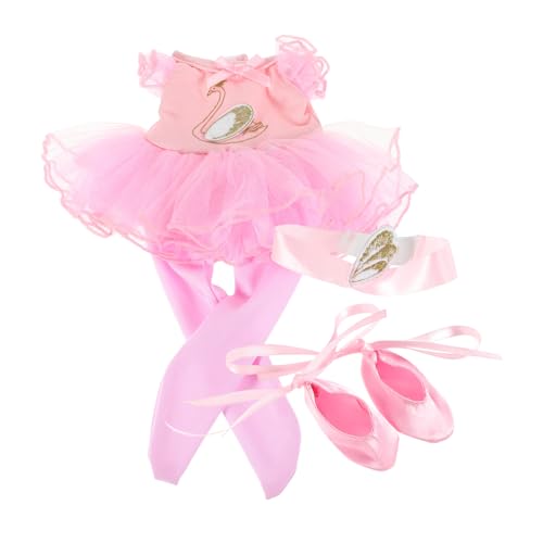 KONTONTY 1set Doll Ballet Outfit Einschließlich Tanzrock Und Schuhe Doll Ballet Ballerina Outfits Für Wiedergeborenes Puppen -formelles Kleid Und Ballerina Puppenkleidung von KONTONTY