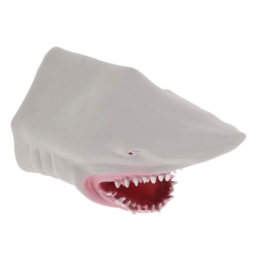KONTONTY Simulierter Hai-handpuppenspielzeug Kinderhandpuppe Handpuppe Für Kinder Geschichtenerzählpuppe Grau KONTONTY Simulierter Hai-handpuppenspielzeug Kinderhandpuppe Handpuppe Für Kinder Geschichtenerzählpuppe Grau von KONTONTY
