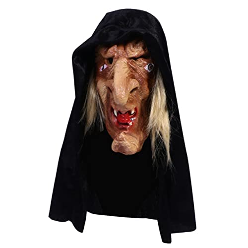 KONTONTY 1stk Horror Hexenmaske Nonne Maske Halloween-masken Für Erwachsene Maskerade Schaummasken Gruselige Horrormasken Abschlussball Requisiten Haarmaske Emulsion Cosplay Jungfrau Maria von KONTONTY