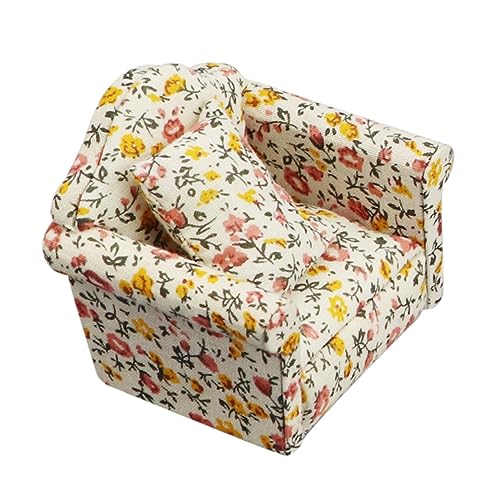 KONTONTY 1stk Mini-möbel Puppe Miniatur-Sessel Mini-Sofa 1:12 Haushaltsverzierung Kinderspielzeug Couch- Kleine Möbel Miniaturmöbel Möbelmodell Holz von KONTONTY