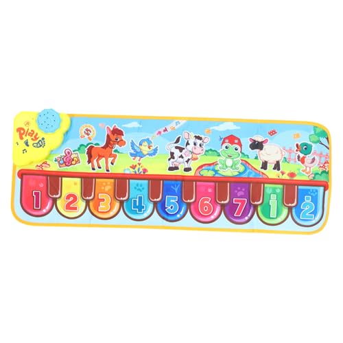 KONTONTY 1stk Musikdecke Für Die Frühe Bildung -Tastatur Tastaturmatte Für Klavier Cartoon-bodenmatte Spielmatte Mit Klavier Cartoon-Decke Zahl Pedalklavier Colorful PVC KONTONTY 1stk Musikdecke Für Die Frühe Bildung -Tastatur Tastaturmatte Für Klavier Cartoon-bodenmatte Spielmatte Mit Klavier Cartoon-Decke Zahl Pedalklavier Colorful PVC von KONTONTY