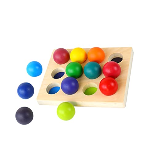 KONTONTY Regenbogen Sortierbrett Für Farben Erkennen Und Sortieren Frühkindliches Lernspielzeug Für Kognitive Entwicklung Und Spielspaß Ab 1 Jahr von KONTONTY