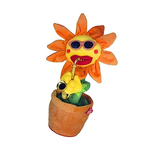 KONTONTY 1stk Sonnenblumen-Saxophon-Spielzeug Plüschtier Spielzeuge Plüschpuppe Musik von KONTONTY