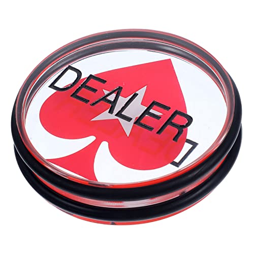 KONTONTY 1stück Poker Chip Dealer Button Doppelseitiger Acryl-Button Für Pokerturniere Spielmarker Für Pokerliebhaber Und Professionelles Zubehör Für Spannende Spiele KONTONTY 1stück Poker Chip Dealer Button Doppelseitiger Acryl-Button Für Pokerturniere Spielmarker Für Pokerliebhaber Und Professionelles Zubehör Für Spannende Spiele von KONTONTY