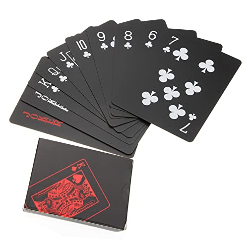 KONTONTY Unterhaltsame Pokerspielkarten 2-Spieler-Set PVC Rechteckige Kartenspiele Für Erwachsene von KONTONTY