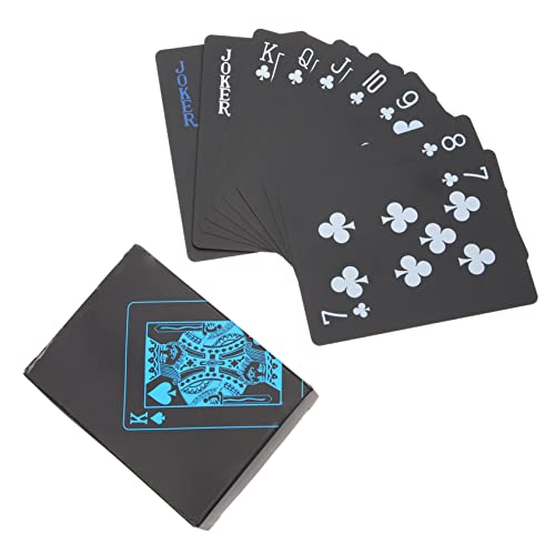 KONTONTY Pokerspiel Für Partys Kompakte Spielkarten PVC-pokerkarten Unterhaltsame Spielkarten Rechteckige Kartenspiele Lustiges Spiel 2 Boxen-Set Für Erwachsene von KONTONTY