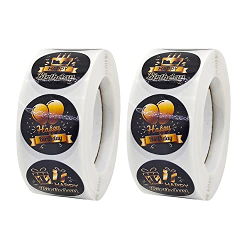 KONTONTY Geschenkverpackungsaufkleber Happy Birthday Aufkleber Für Erwachsene 500 Etiketten/Rolle Geburtstagsetiketten Für Grußkarten KONTONTY Geschenkverpackungsaufkleber Happy Birthday Aufkleber Für Erwachsene 500 Etiketten/Rolle Geburtstagsetiketten Für Grußkarten von KONTONTY