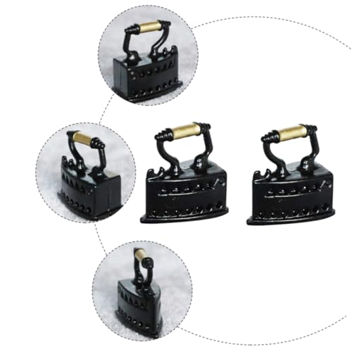 KONTONTY 2 STÜCK Miniatur Retro Bügeleisen aus Robustem Legierungsmaterial Detailgetreues Vintage Nähzubehör für Puppenhaus und Mini Möbel Dekoration Schwarz KONTONTY 2 STÜCK Miniatur Retro Bügeleisen aus Robustem Legierungsmaterial Detailgetreues Vintage Nähzubehör für Puppenhaus und Mini Möbel Dekoration Schwarz von KONTONTY