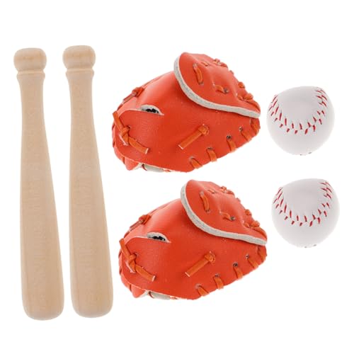 KONTONTY 2 Sätze Baseball-Softball-Abdeckung Puppenhaus Miniatur klein realistisch Schaum für Mini-Baseball-Kit Baseball-Mini-Dekorationen Mini-Baseball- Leder von KONTONTY