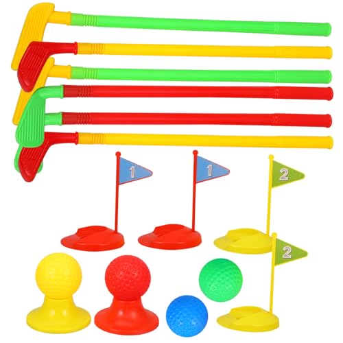 KONTONTY Spielzeug Für Draußen Golf Kinder Minigolf-Spiel-Sport-Sets Kinder-golfspielzeug Golf-Set Lernspielzeug Außenspielzeug Golfballspiel-Sets von KONTONTY