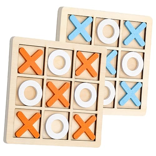KONTONTY 2 Sätze Holz Kinderspiel Brettspiel Interaktives Denkspiel für Eltern Junge Mädchen Party Gesellschaftsspiel Holzspiel und Kreativität von KONTONTY