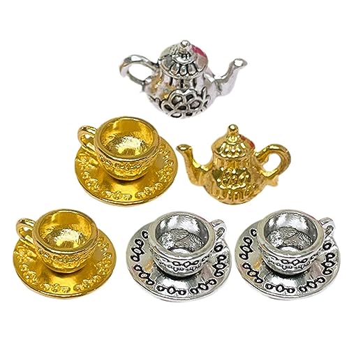 KONTONTY 2 Sätze Miniatur - Kaffeetasse Set Mini-Tassen Mini-Teetassen Mini-Küchenzubehör Tiny House Accessoires Rollenspielset Miniatur -Teetasse Teezubehör Miniatur -Dinge Metall KONTONTY 2 Sätze Miniatur - Kaffeetasse Set Mini-Tassen Mini-Teetassen Mini-Küchenzubehör Tiny House Accessoires Rollenspielset Miniatur -Teetasse Teezubehör Miniatur -Dinge Metall von KONTONTY