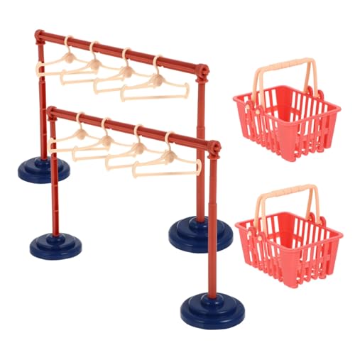 KONTONTY 2 Sätze Puppen Kleiderständer Teiliges Organizer für Puppenkleider mit Kleiderbügeln für Puppenhaus und Rollenspiele aus Gefertigt Langlebig und Praktisch KONTONTY 2 Sätze Puppen Kleiderständer Teiliges Organizer für Puppenkleider mit Kleiderbügeln für Puppenhaus und Rollenspiele aus Gefertigt Langlebig und Praktisch von KONTONTY