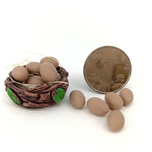 KONTONTY 2 Sätze Puppenhaus Deko Set Kleines Ei Nest Miniaturmöbel Langlebiges Detailreiches Mini Haus Zubehör für Kinderzimmer und Sammler KONTONTY 2 Sätze Puppenhaus Deko Set Kleines Ei Nest Miniaturmöbel Langlebiges Detailreiches Mini Haus Zubehör für Kinderzimmer und Sammler von KONTONTY