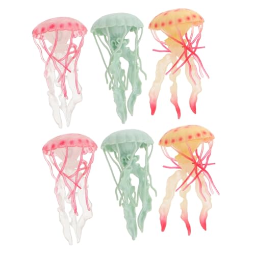 KONTONTY 2 Sätze Teiliges Jellyfish Modell Set Wissenschaftsspielzeug Simulation Quallen Rot Gelb Blau Für Frühe Bildung Und Meereserkundung 3 Stück * 2 KONTONTY 2 Sätze Teiliges Jellyfish Modell Set Wissenschaftsspielzeug Simulation Quallen Rot Gelb Blau Für Frühe Bildung Und Meereserkundung 3 Stück * 2 von KONTONTY