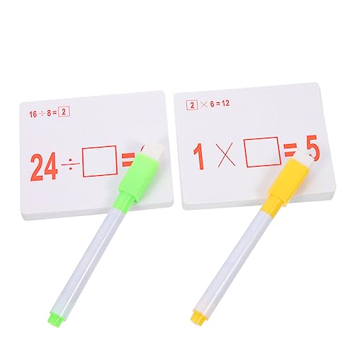 KONTONTY 2 Sets Puzzle Karten Subtraktionskarten Arithmetische Kognitionskarten Mathematik Übungskarten Aufklärung Spielzeugmathematik Karten Lustige Mathematikkarten Lernen Lernen von KONTONTY