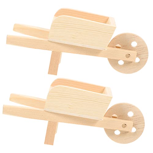 KONTONTY 2 Stck. Cart -Modell Mini Winzig Miniatur Karren Puppenhaus-miniaturen Puppenhaus Schubkarre Minikarren Miniatur-Wagen-schubkarren-Modelle Miniatur-puppenhaus-schubkarre Holz KONTONTY 2 Stck. Cart -Modell Mini Winzig Miniatur Karren Puppenhaus-miniaturen Puppenhaus Schubkarre Minikarren Miniatur-Wagen-schubkarren-Modelle Miniatur-puppenhaus-schubkarre Holz von KONTONTY