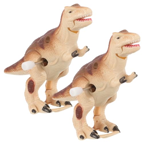 KONTONTY 2 Stück Aufzieh Dinosaurier für Interaktive und Kreative Dinosaurier Figuren mit Aufziehmechanismus Geschenkidee für Jungen von KONTONTY